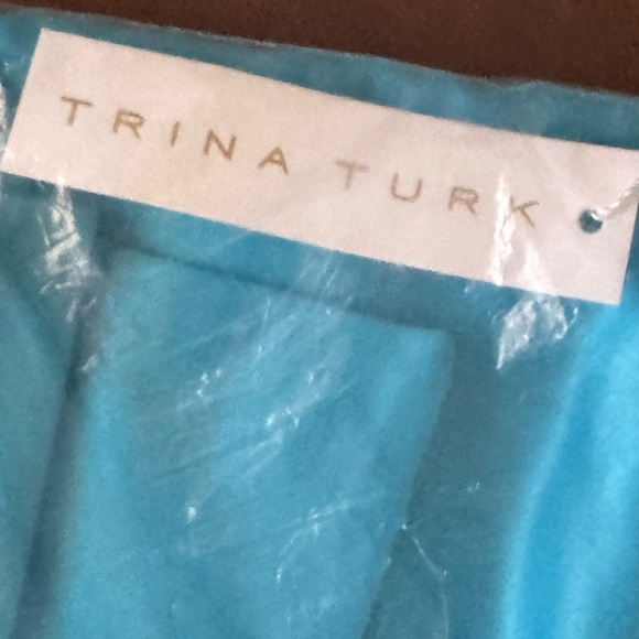 NWT Trina Turk Priscilla Gulfstream Blue Dress SZ 14 NEW - Picture 8 of 9